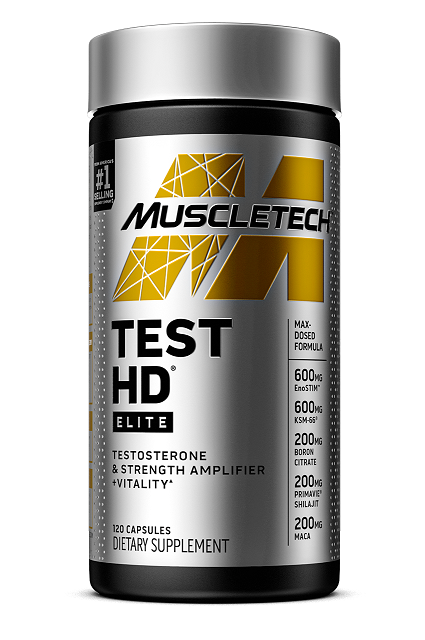 MuscleTech - Test HD Elite 120 capsules is an excellent testosterone stimulant - $79.95