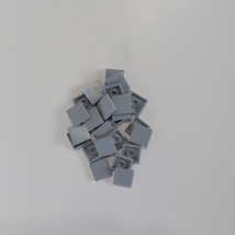 LEGO 2x2 Light Bluish Gray Tiles w/groove Lot of 25 NEW part #3068b - £9.74 GBP