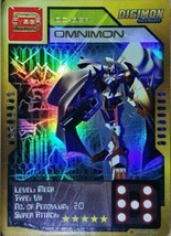 Bandai Digimon S1 D-CYBER Card Holographic Gold Stamp Omnimon - £94.90 GBP