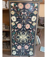24x48" Black Marble Pietre Dura inlay work decorative Table Top Hand Mad... - $2,499.00