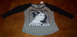 WOMEN&#39;S TEEN STAR WARS PRINCESS LEIA &quot;Don&#39;t Call Me Princess&quot; T-shirt SM... - $19.80
