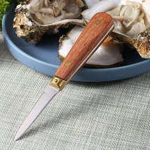 Oyster Knife Kitchen Seafood Tool Rosewood Handle Stainless Steel Raw Shell - £11.95 GBP