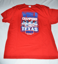 Texas Rangers 2023 World Series Champions T Shirt Size XL Red MLB Players - $17.82