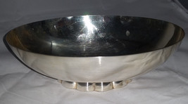 Vintage Silverplate Oval Bowl by Poole - $14.95