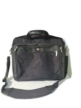 TARGUS Laptop Computer Messenger Bag Shoulder Black  Canvas  Briefcase 17" - $24.52