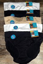 Vanity Fair ~ Womens Hi-Cut Underwear Panties 5-Pair Nylon Blend #13217 ~ L/7 - £27.01 GBP
