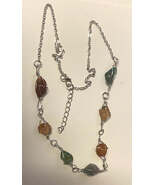 Stone Silver Tone 22&quot; Necklace, New from Bethlehem #1 - €15,55 EUR