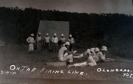 Vintage Negative;On The Firing Line In Olongapo, Philippine Islands;Circa 1910 - £27.32 GBP