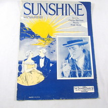 1917 Sunshine Sheet Music Song Saxophone Ukelele Eskimos Vintage Frameable Art - £10.27 GBP