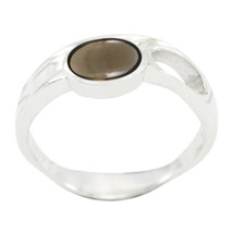 Bague en argent sterling avec quartz fumé Bijoux artificiels pour cadeau de... - £10.14 GBP