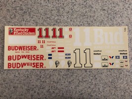 Fred Cady NASCAR 601 11 Bud Budweiser Darrell Waltrip Waterslide Decals 1/24 - £11.18 GBP