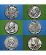 Junk 90% Silver Coins Half Dollars Quarters Dimes $5 Face Bullion Stock ... - $241.83 CAD