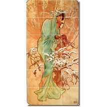 Alphonse Mucha Poster Art Painting Ceramic Tile Mural P06628 - £140.73 GBP+