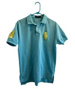 Polo by Ralph Lauren Big Pony Number 3 Embroidery Solid Blue Short Sleev... - $535.21 MXN