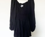 NWT Love Galore Clip Dot Off Shoulder Long Sleeve Black Romper Dress 10 - $39.99