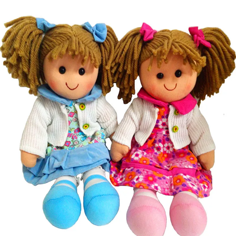 Girls doll twins soft baby doll toy for kids red and blue colors doll cloth easy - £32.90 GBP+