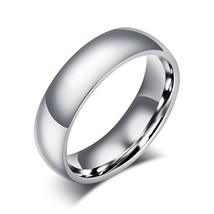 Modyle 2021 New Fashion 6mm Classic Wedding Ring for Men Women Gold Silver Color - £6.66 GBP