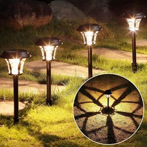 6 Pack 25 Lumen Solar Powered Pathway Lights, Super Bright Smd Led Out - £65.12 GBP