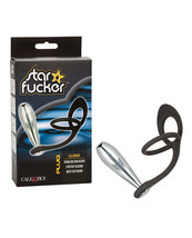 Star F*cker Glider Gem Plug W/silicone Enhancer - Black - £26.72 GBP
