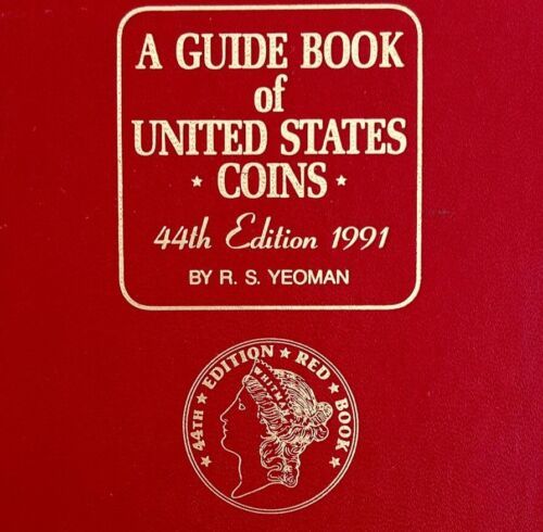 A Guide Red Book Of United States Coins 1991 44th Edition HC Yeoman Guide E69 - $29.99