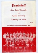 Ohio State Buckeyes v Purdue Boilermakers Basketball Program 1969 Rick Mount - £38.62 GBP