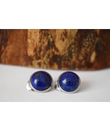 Clip on earrings lapis lazuli, Clip on earrings gem, Lapis, Clip on earr... - £25.12 GBP