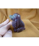 (Y-DOG-CS-718) Purple green COCKER SPANIEL dog gemstone gem stone LOVE S... - $23.36