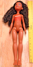 Disney 2022 Mattel Hawaiian Princess Moana 10&quot; Fashion Doll Top Partial Clothed - $11.99