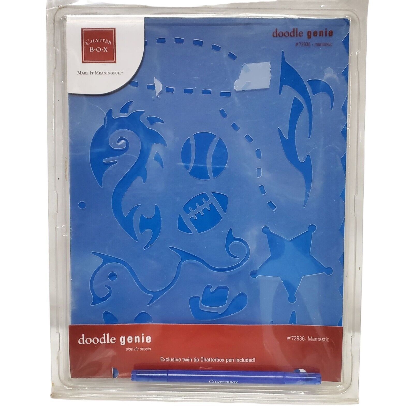 Primary image for Doodle Genie Mantastic Chatter Box Stencils