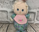 Amtoy 1982 vintage 6&quot; small bunny rabbit floral blue baby doll beanbag p... - $49.49