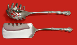 Chateau Rose by Alvin Sterling Silver Italian Pasta Server Set 2pc HHWS Custom - £104.40 GBP