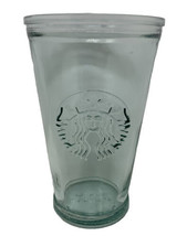 Starbucks Spain Siren Recycled Green Glasses 16 Oz Tumbler Cold Cup No Lid - £30.44 GBP