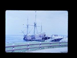Mayflower II Ship Plymouth, MA 1960&#39;s Found Slide Photo Original One Of A Kind - £6.66 GBP