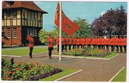 Postcard Royal Canadian Mounted Police Traditional Flag Raising - £3.09 GBP