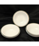 Anchor Hocking Holiday Charm Christmas Soup Bowls 6-7/8&quot;  Lot of 6 Xmas - €16,93 EUR