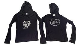 Adidas Women’s Hoodies Lot of 2 Black Pullover Graphic Size S &amp; L - $9.89