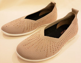 Bernie Mev Comfort  Flat Shoes Sz-EU38/US~7.5-8 Blush with Sparkling Rhinestones - £47.80 GBP