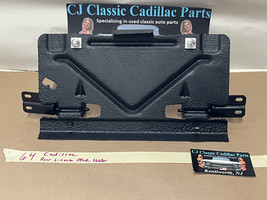 OEM 64 Cadillac REAR BUMPER LICENSE PLATE HOLDER FUEL FILLER DOOR #1480045 - £155.74 GBP