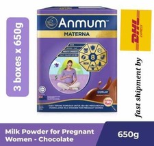 3x650g ANMUM Materna Milk For Prenatal Pregnant Women Chocolate Flavor- ship DHL - £87.43 GBP