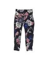 Old Navy Women&#39;s Active Crop Leggings Black Floral Size M Petite - $221.44 MXN