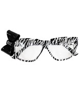 Funky Novelty Party Favor ZEBRA NERD GLASSES Stripes with Black Bow-CLEA... - $6.45 CAD