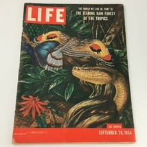 VTG Life Magazine September 20 1954 The Teeming Rainforest of the Tropics Cover - £10.43 GBP