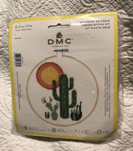 NIP Cross Stitch Kit DMC Southwestern Cactus Garden Sun 15 cm / 5.9&quot; Mak... - £9.95 GBP