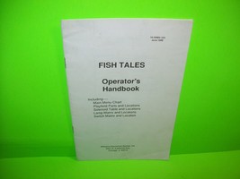 Fish Tales Pinball Machine Handbook Original 1992 Vintage Game Mini Booklet - £15.27 GBP