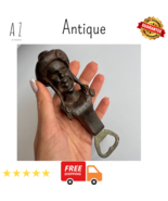 Hand Bottle Opener Vintage Wooden Wood Hand Carved Made in Spain Antique - $115.77 CAD