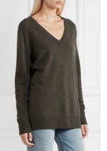 Equipment Asher Oversized Cashmere Sweater Small Green V Neck Revolve Wo... - $74.99