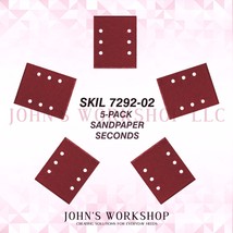 SKIL 7292-02 1/4 Sheet 5-Pack Sandpaper Blowout! 17 Grits! - $2.99