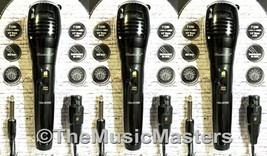 3X Dynamic Handheld Microphone Karaoke DJ Vocal Mic with On/Off Switch 1/4&quot; Plug - £26.19 GBP