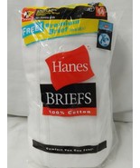 Vintage Mens Hanes Briefs Size 44 Pack Of 7 100% Cotton. Made In The USA - £29.05 GBP