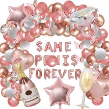 Bachelorette Party Balloons Set With Silver 16Inch Letters, Ring Balloon And But - £18.77 GBP